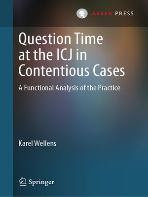 cover image of Question Time at the ICJ in Contentious Cases